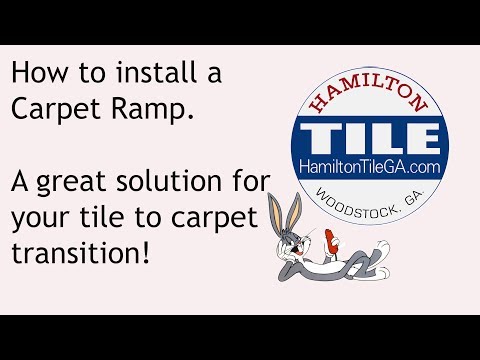 Carpet to Tile transition, Different heights: carpet ramp installation how to in Marietta, GA