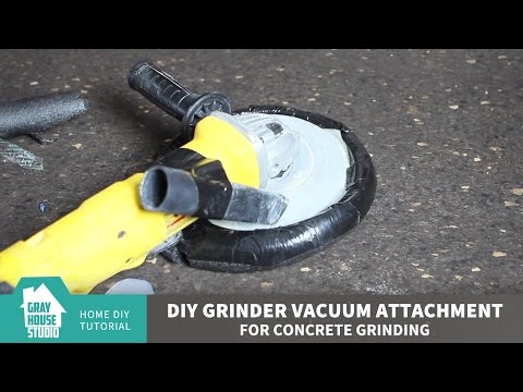 DIY Grinder Vacuum Attachment for Concrete Grinding