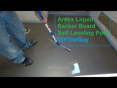 Pouring Self Leveling over a Bathroom Floor