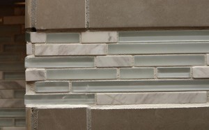 crooked uneven accent tile