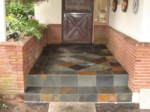 exterior tile entryway 