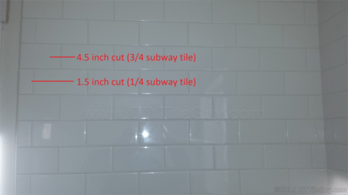 quartering subway tile layout