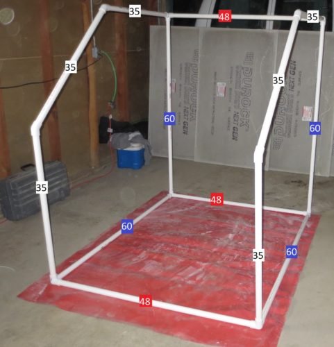 wet saw tent frame