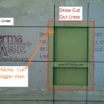 cut wall Hydroban niche