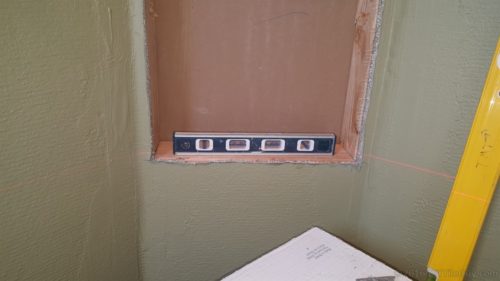 framing shower niche