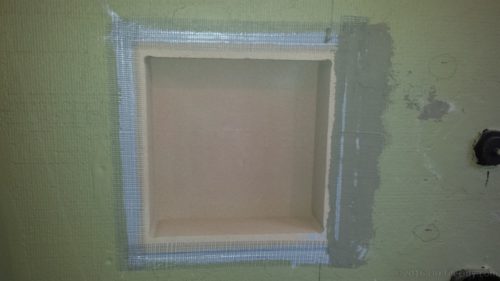 mesh tape mud foam niche