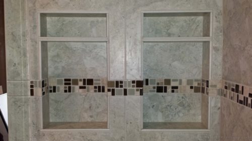 two niches tile bullnose shelf