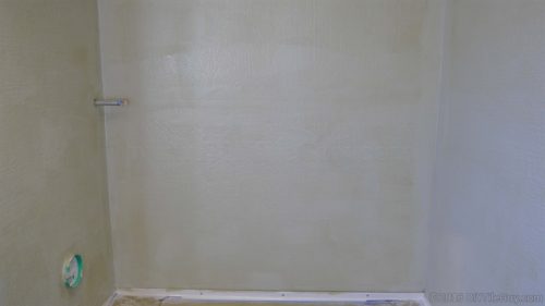 Laticrete Hydroban waterproofing over backer board walls