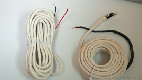 two electric radiant heat sensors