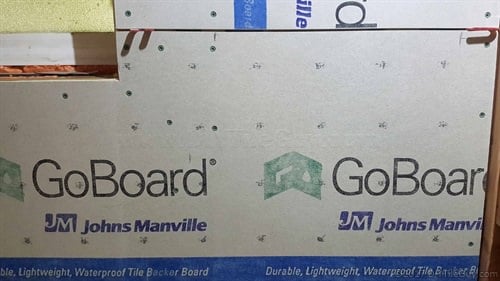 goboard shower tile backer board