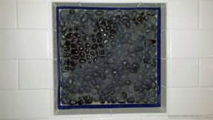 black pebble tiles