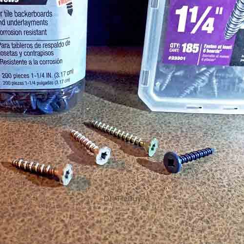 cement board screws