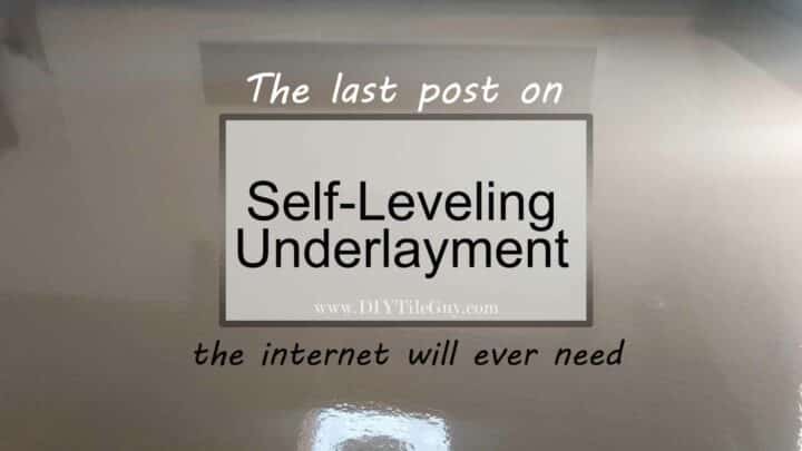 Self-leveling Underlayment