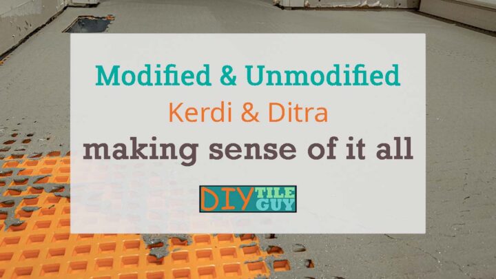 modified and unmodified mortar