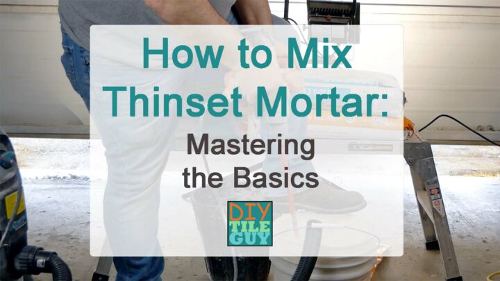 mixing thinset basics