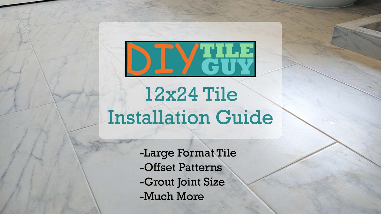 Guinness Christian tack How to lay 12x24 tile (large format installation guide) | DIYTileGuy