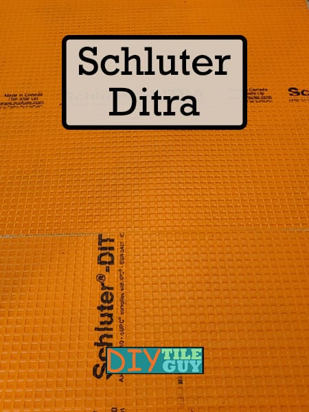 Schluter Ditra uncoupling membrane