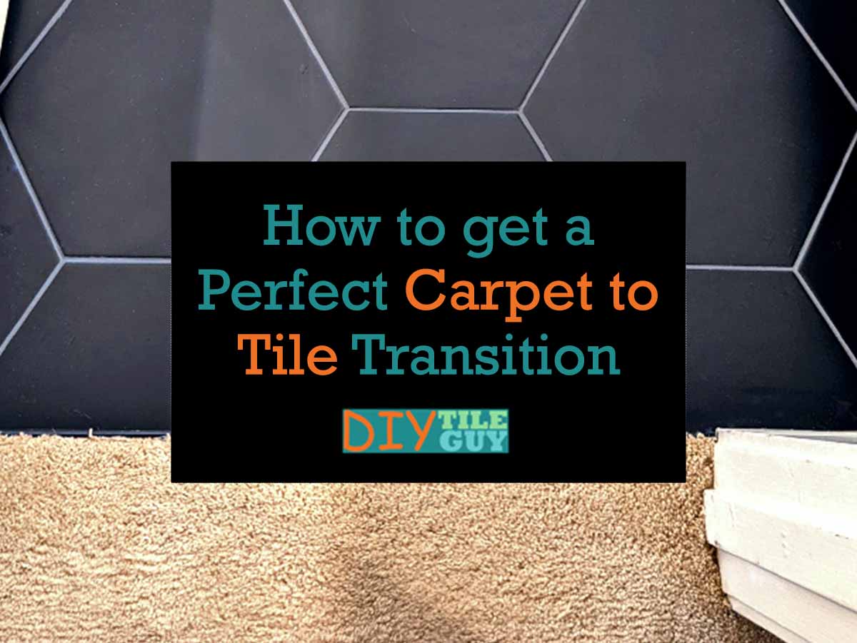 How to get a perfect carpet to tile transition