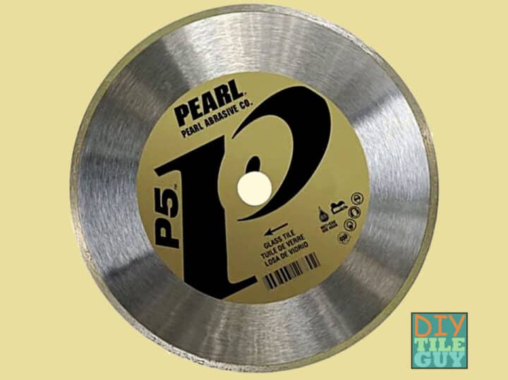 Pearl P5 glass tile diamond blade