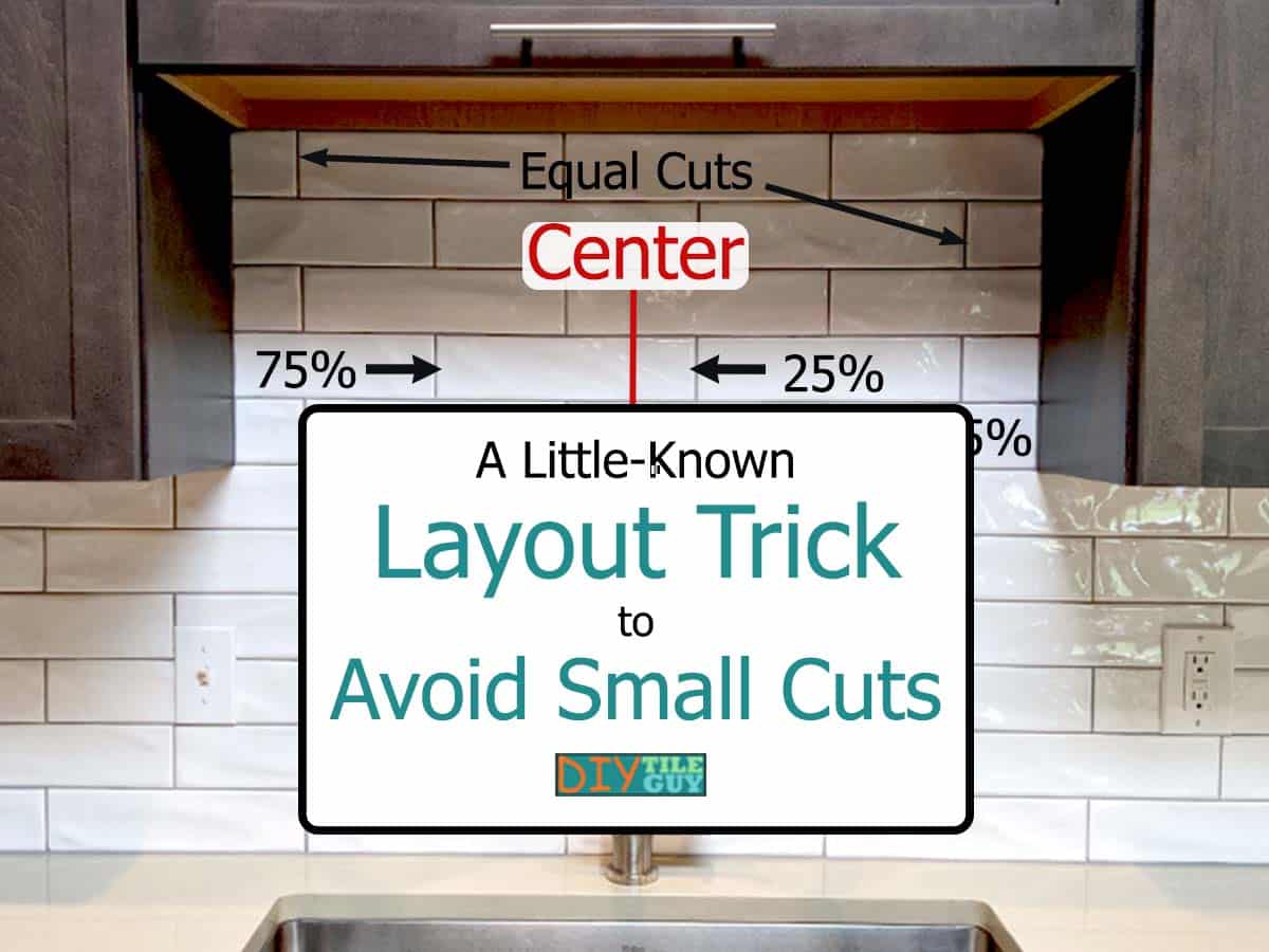 an alternate way of centering offset tile layouts so you can get rid of small cuts